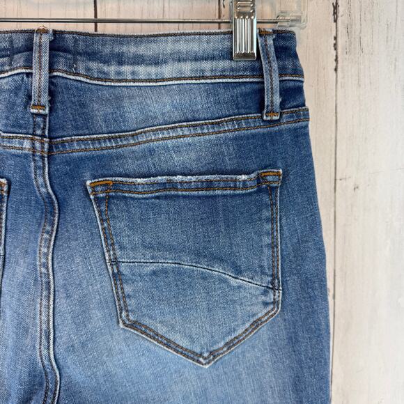 Driftwood Moonlight Blue Audrey High Rise Jeans Distressed Ripped Size 25 x 29 - Picture 9 of 16